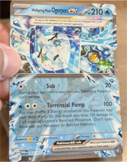 2024 Pokémon TCG Twilight Masquerade #064 Wellspring Mask Ogerpon ex — front