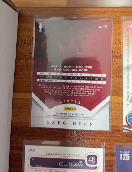 2013-14 Panini Prestige #101 Greg Oden — front