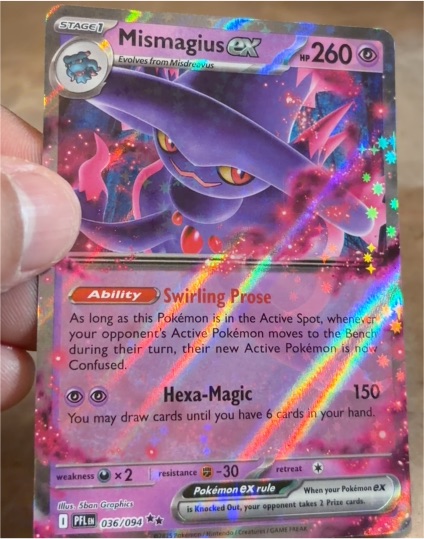 2023 Pokémon TCG Paldea Evolved #036 Mismagius ex — front
