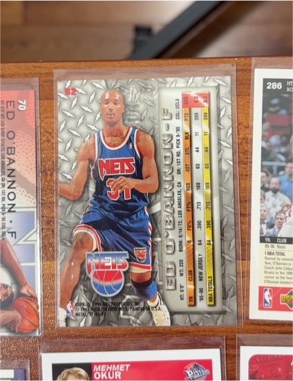 1995 Metal Universe #62 Ed O'Bannon — front
