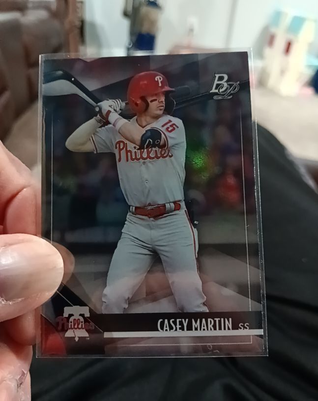2021 Bowman Platinum #TOP-4 Casey Martin Top Prospects — front