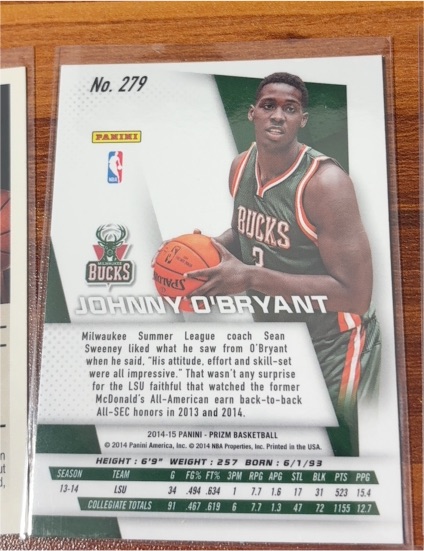 2014-15 Panini Prizm #279 Johnny O'Bryant — front