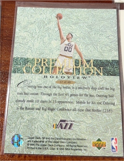 1995-96 Upper Deck SP Premium Collection Holoview #37 Greg Ostertag — front
