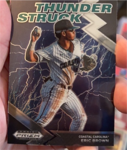 2022 Panini Prizm Draft Picks Thunder Struck #TH-EB Eric Brown — front