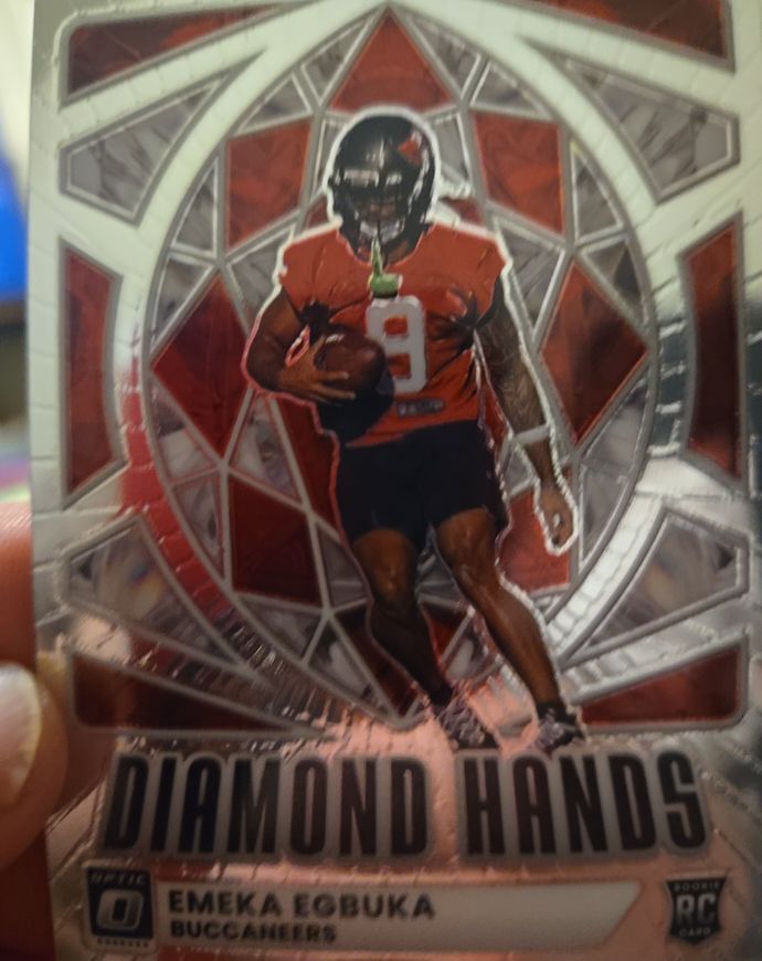 2025 Panini Donruss Optic #4 Emeka Egbuka Diamond Hands — front