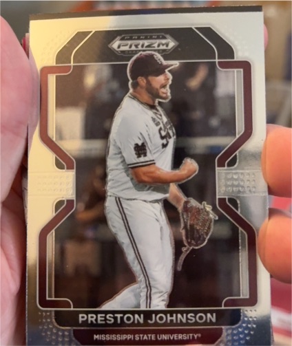 2022 Panini Prizm Draft Picks #PDP197 Preston Johnson — front