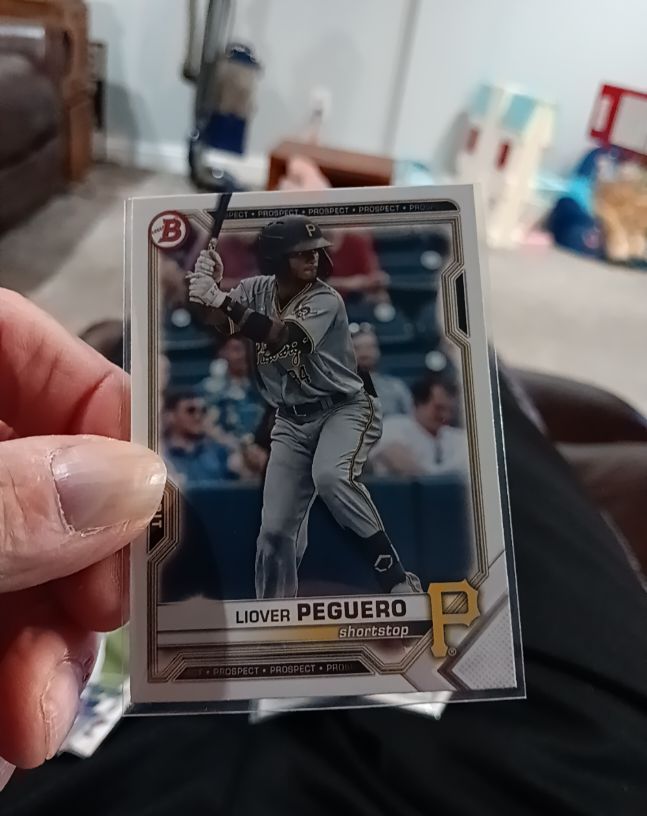 2021 Bowman Chrome Prospects #BCP-52 Liover Peguero — front