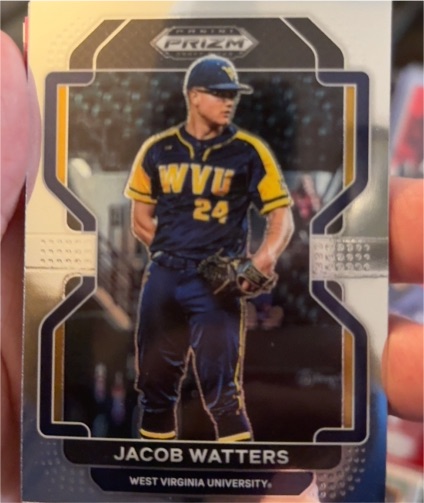 2022 Panini Prizm Draft Picks #PDP124 Jacob Watters — front