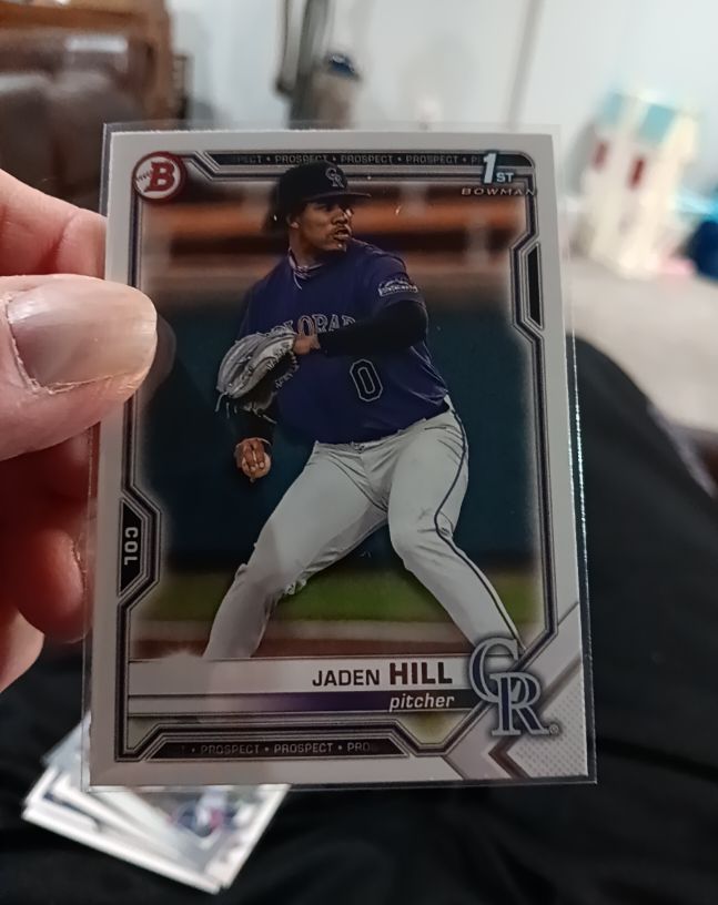 2021 Bowman Draft Chrome #BDC-142 Jaden Hill — front
