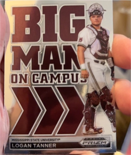 2022 Panini Prizm Draft Picks #BMC-LT Logan Tanner Big Man on Campus — front