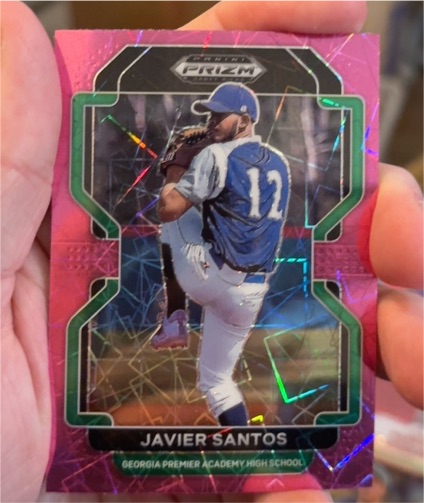 2022 Panini Prizm Draft Picks #PDP211 Javier Santos — front