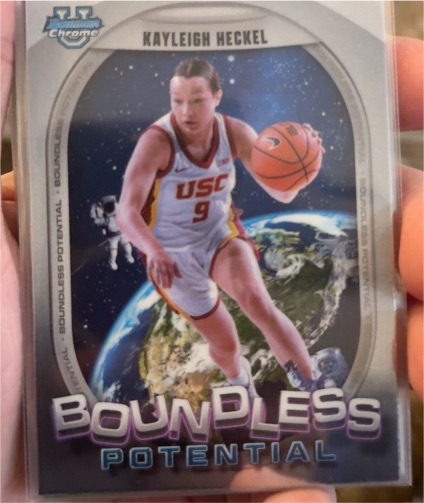 2024-25 Bowman Chrome University #BP-25 Kayleigh Heckel Boundless Potential — front