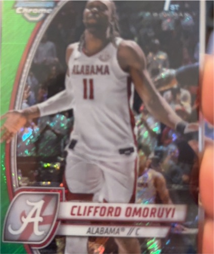2024-25 Bowman University Chrome #14 Clifford Omoruyi — front