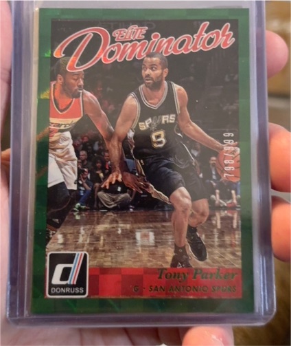 2015-16 Donruss Elite Dominator #5 Tony Parker — front