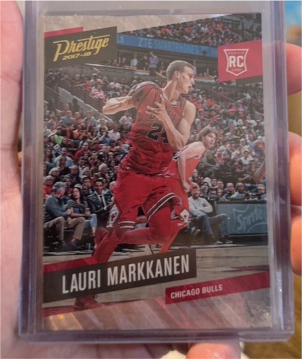2017-18 Panini Prestige #157 Lauri Markkanen Rookie Chicago Bulls — front