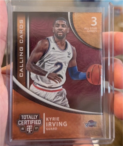 2016-17 Panini Totally Certified Calling Cards #3 Kyrie Irving — front
