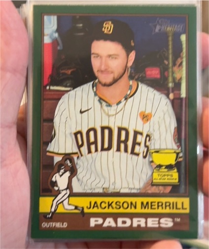2025 Topps Heritage #422 Jackson Merrill — front