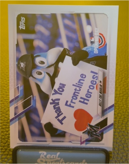 2021 Topps Opening Day #M-21 Billy the Marlin — front