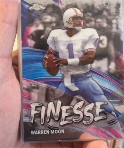 2024 Topps Chrome Football Finesse #F-23 Warren Moon — front