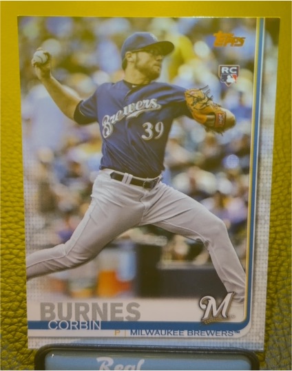 2019 Topps #94 Corbin Burnes Rookie Card Milwaukee Brewers — front