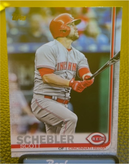 2019 Topps #218 Scott Schebler — front