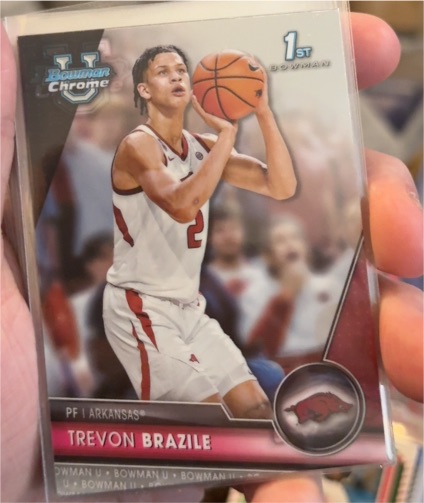 2023-24 Bowman University Chrome #8 Trevon Brazile — front