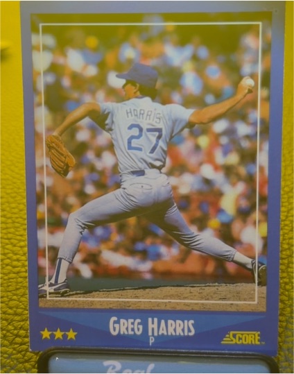 1988 Score #179 Greg Harris — front