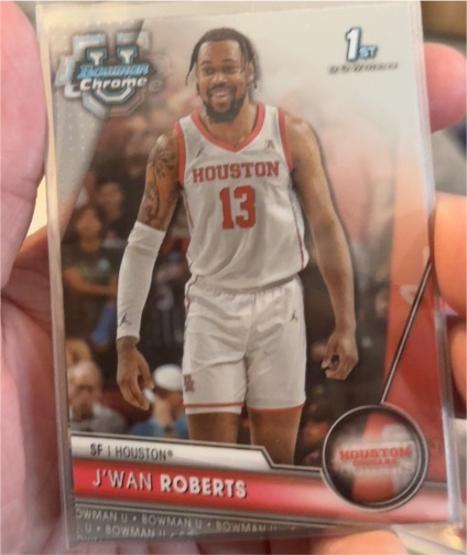 2023-24 Topps Bowman Chrome University #31 J'Wan Roberts — front