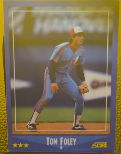 1988 Score #159 Tom Foley — front