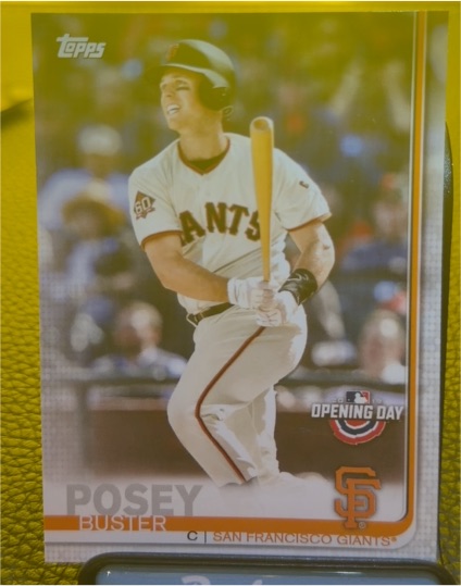 2019 Topps Opening Day #105 Buster Posey — front