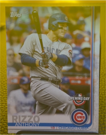 2019 Topps Opening Day #596 Anthony Rizzo — front