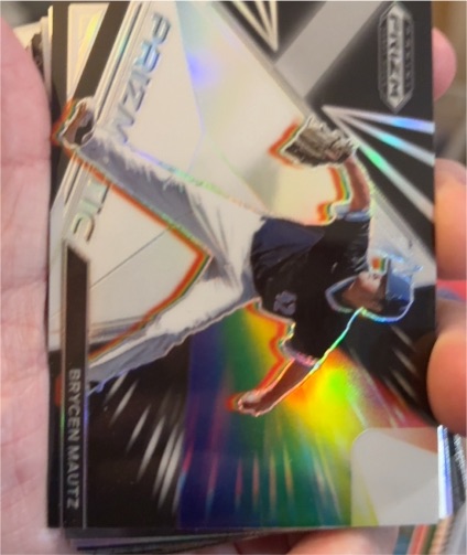 2022 Panini Prizm Draft Picks Prizmatic #PZ-BM Brycen Mautz — front