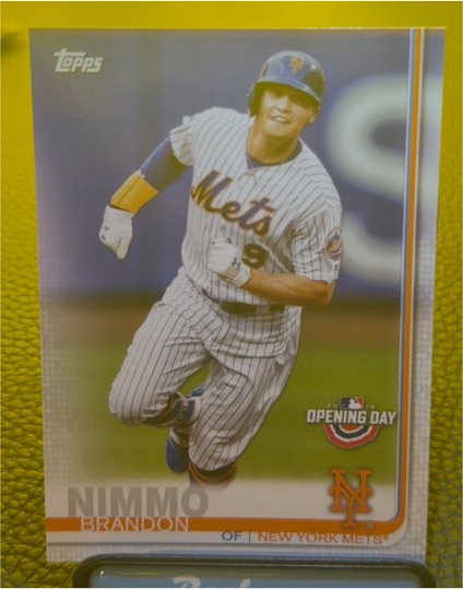 2019 Topps Opening Day #161 Brandon Nimmo — front
