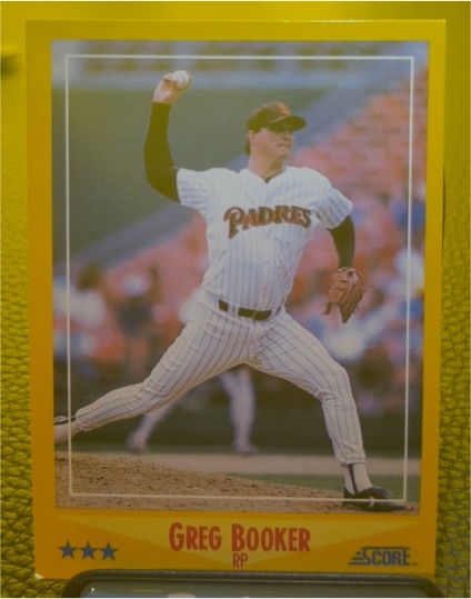 1988 Score #447 Greg Booker — front