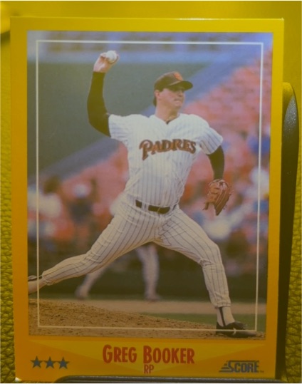 1988 Score #447 Greg Booker — front