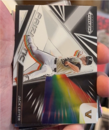 2022 Panini Prizm Draft Picks Prizmatic #PZ-JL Jack Leiter — front