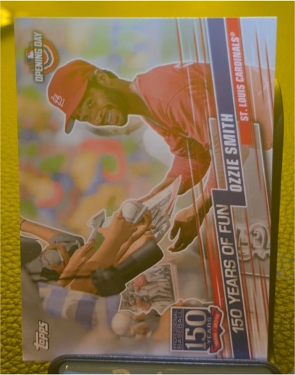 2019 Topps Opening Day #YOF-10 Ozzie Smith 150 Years of Fun — front