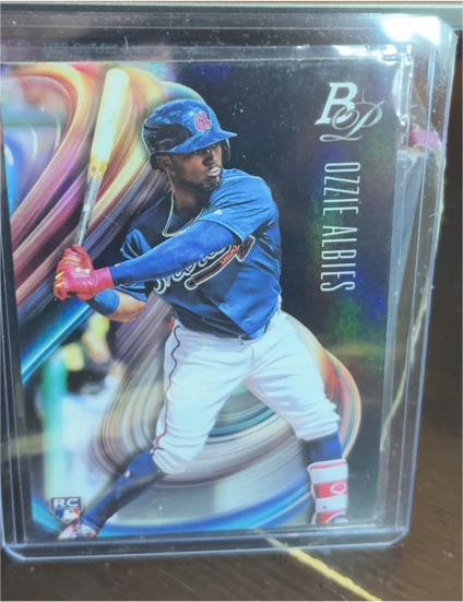 2018 Bowman Platinum #41 Ozzie Albies Rookie — front