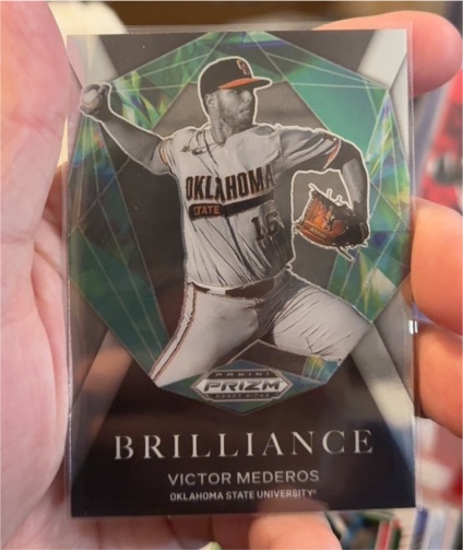 2022 Panini Prizm Draft Picks #BR-VM Victor Mederos Brilliance — front