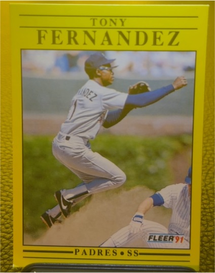 1991 Fleer Update #U-123 Tony Fernandez — front
