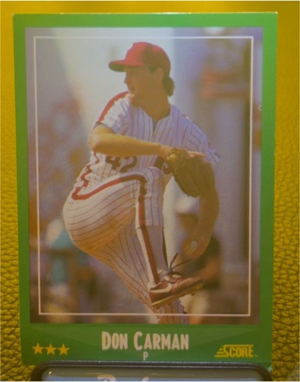 1988 Score #401 Don Carman — front