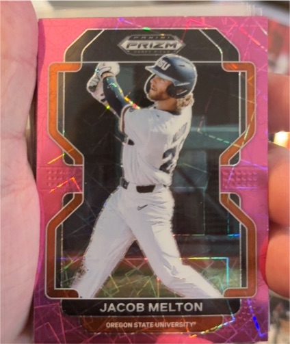 2022 Panini Prizm Draft Picks #PDP64 Jacob Melton — front