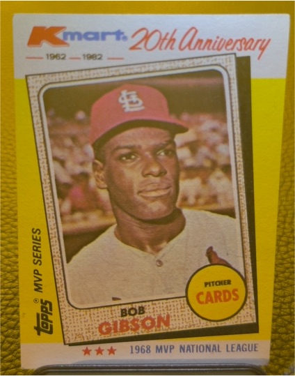 1982 Topps Kmart 20th Anniversary #14 Bob Gibson — front