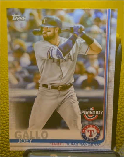 2019 Topps Opening Day #176 Joey Gallo — front