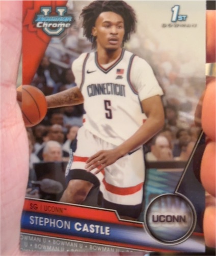 2023-24 Bowman University Chrome #88 Stephon Castle — front