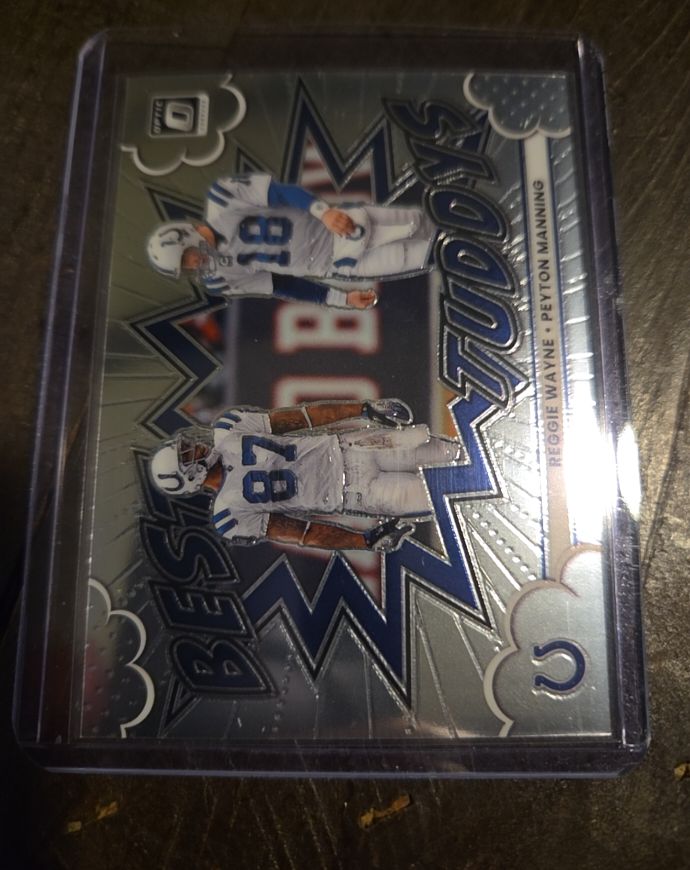 2025 Panini Donruss Optic #19 Reggie Wayne Peyton Manning Best Tuddys — front