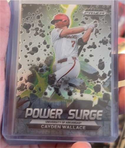 2022 Panini Prizm Draft Picks Power Surge #PS-CW Cayden Wallace — front