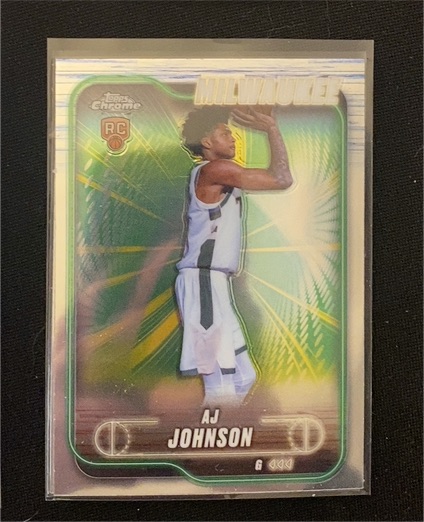 2024-25 Topps Chrome #145 AJ Johnson — front