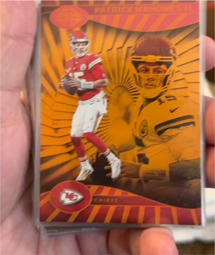 2024 Panini Illusions #42 Patrick Mahomes II Trophy Collection Orange — front