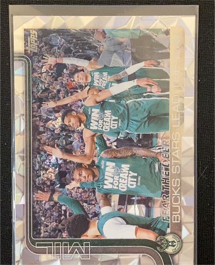 2025-26 Topps #281 Fear the Deer Bucks Stars Lead the Way — front